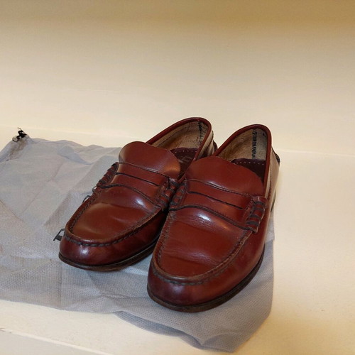 Sea and City leather burgundy loafers used size 36