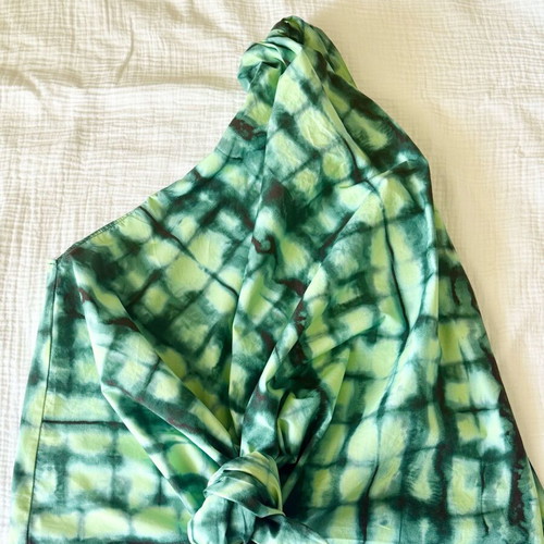 Zara one-shoulder top with tie