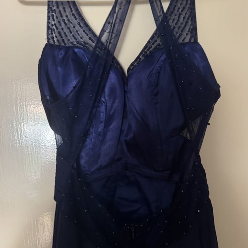 Evening dress, dark blue, size small
