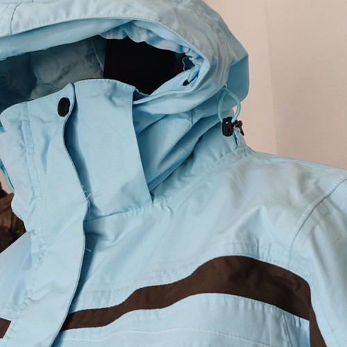 Crane ski jacket like new, size S/M, light blue with brown details