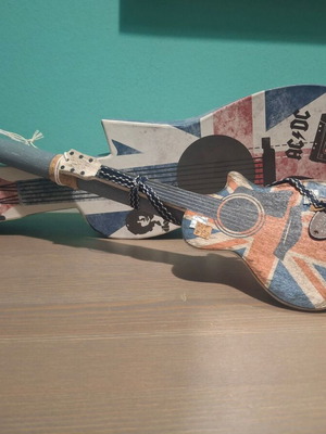 Handmade Easter Candle with Decorative Guitar Box, New