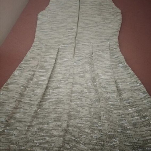 H&M Women's Midi Dress with Sequins L - XL Like New, Gray