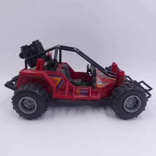 Buggy car Newray 1042757 Red Mountain Star Turbo 20 cm used, broken battery cover
