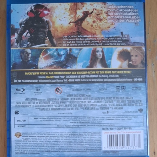 Aquaman Blu-ray like new, no Greek subtitles
