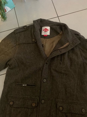 Lee Cooper coat L herringbone like new, gray