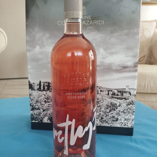 Amethystos Wine Set New 3 Bottles White Red Rosé with Gift Bag