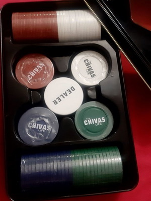 Poker set Chivas new in tin box