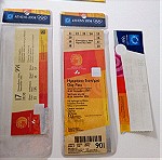  2004 ολυμπιακοί αγώνες souvenir program+5 εισιτήρια παραολυμπιακοί αγώνες 2004
