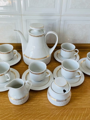 Vintage Scherzer Bavaria tea set for 6 people like new