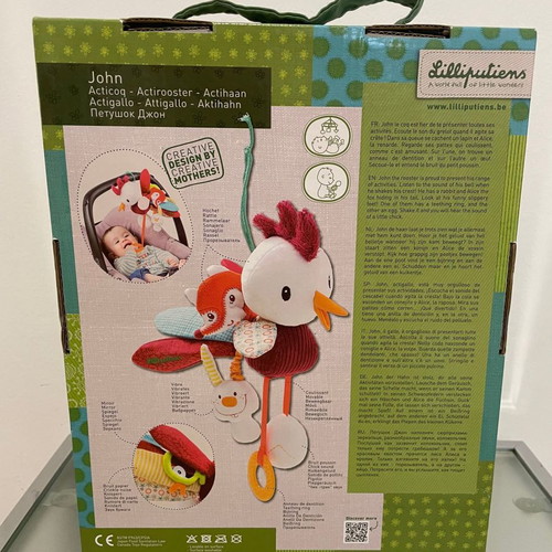 #ΠΡΟΣΦΟΡΑ # LILLIPUTIENS “John Activity Cock Toy 86613 baby plush toy teether | Giannis Kokkoros