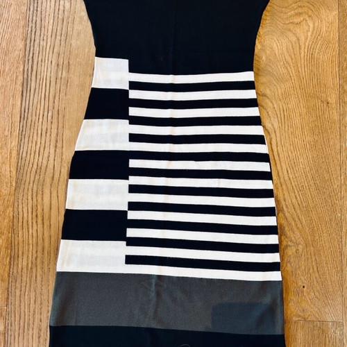 Terre Alte strapless dress used, size 42, black and white
