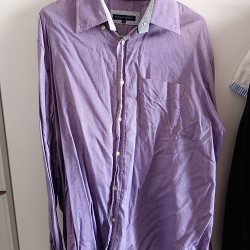 Oxford Company dress shirt XXL like new, pink and purple