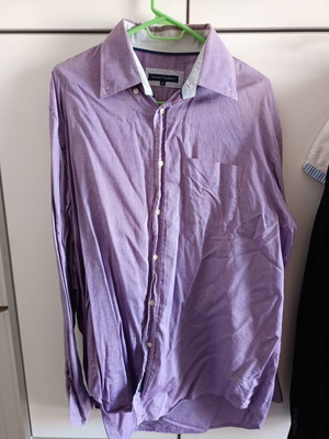 Oxford Company dress shirt XXL like new, pink and purple
