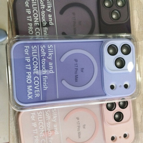 MagSafe Cases for iPhone 17 Pro Max semi-transparent new with colored edges
