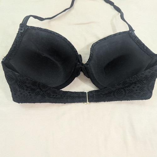 Black Crochet Lace Halter Bikini Set used with Gold Charms