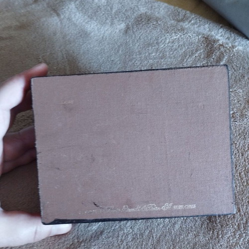 Omega vintage box refurbished, wood with brown leather