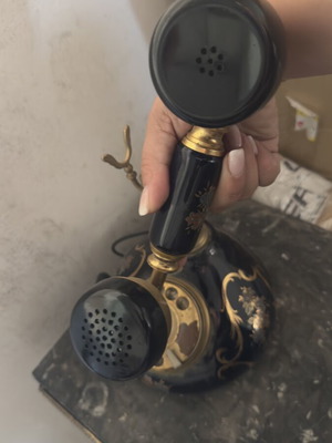 Antique table telephone used