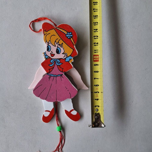 Wooden baby room decorations used, marionettes and hanger