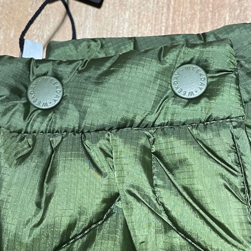 Weekday mini wrap quilted skirt new with tags, khaki, XS/S