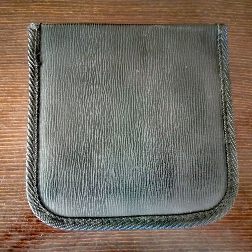 Leather CD case used with 6 double sleeves