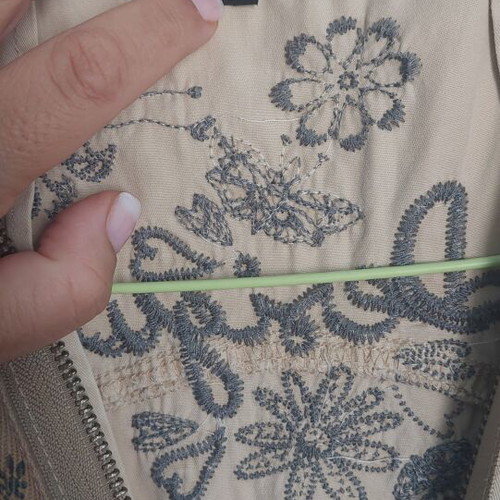 Desigual dress beige size 42 like new, soft denim fabric