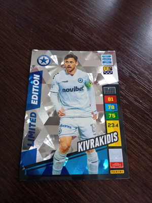 Κάρτα Kivrakidis Panini Superleague limited καινούργια