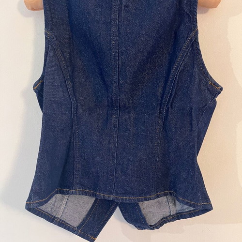Zara denim vest, new, size S