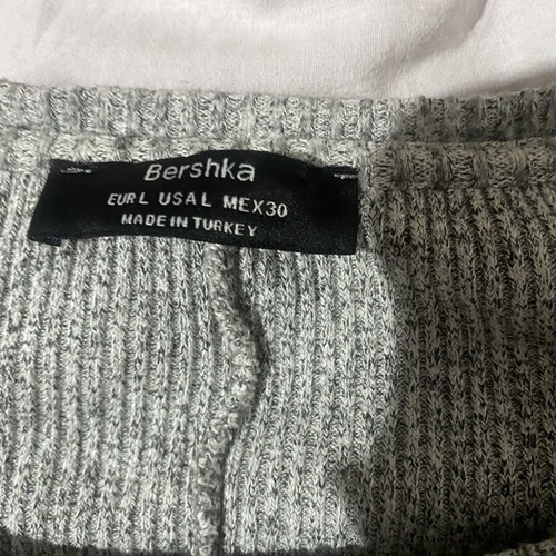 Bershka autumn dress like new, gray, sizes M and L
