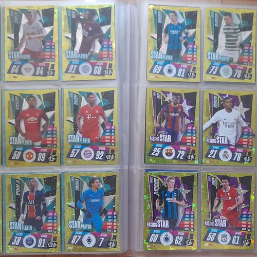 Champions League 2020-2021 Match Attax album with 422 cards like new
