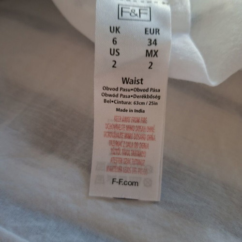 F&F striped top and skirt set, xs (34)