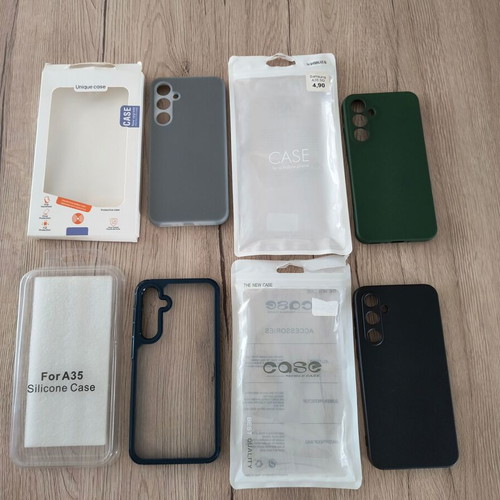 Samsung A-35 phone cases pack of 4 like new