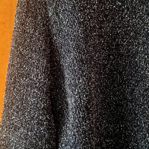 Terranova women's black knitted sweater with silver lurex, like new