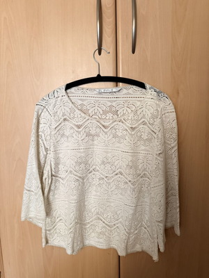 Zara blouse beige, new, size L