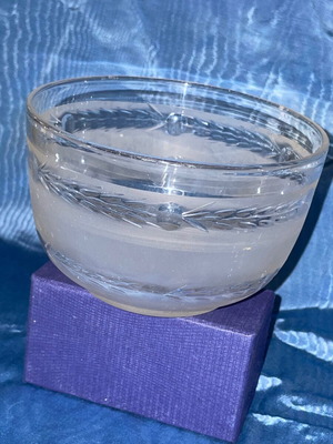 Ottoman crystal bowl engraved like new