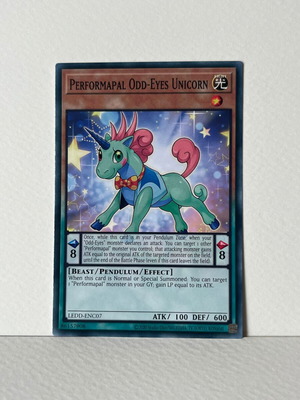 Yu-Gi-Oh Card Performapal Odd-Eyes Unicorn LEDD-ENC07 new