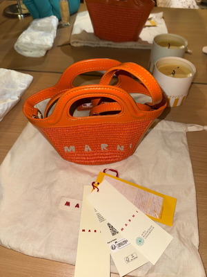 Marni crossbody bag new, orange with tag
