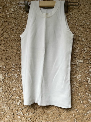 White Zara tank top used, size S