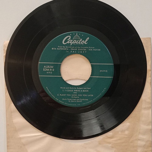 Vintage Pal Joey 45 RPM Records Set of 4 used, Capitol Records