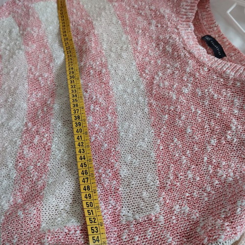 Marks & Spencer cotton sweater used in pink and white, sizes S M L