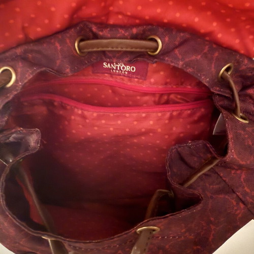 Santoro London Gorjuss Backpack like new, red