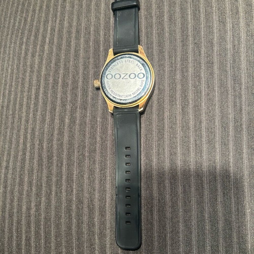 Oozoo wristwatch men's used, black and bronze