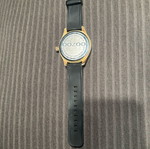Oozoo wristwatch men's used, black and bronze