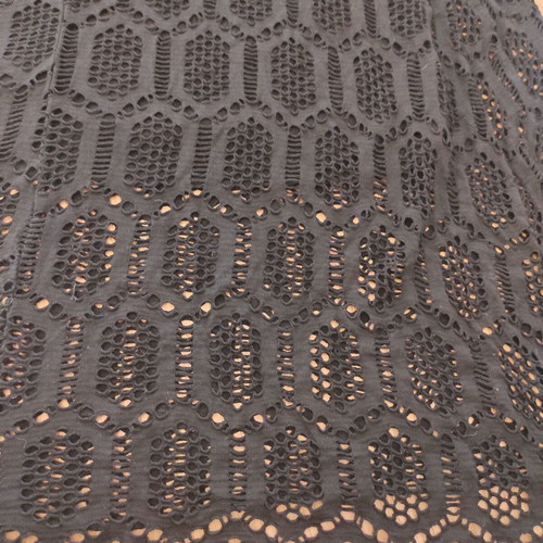 Black long crochet beach dress, one size