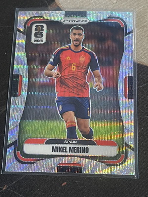 Mikel Merino Silver Prizm Panini Card like new
