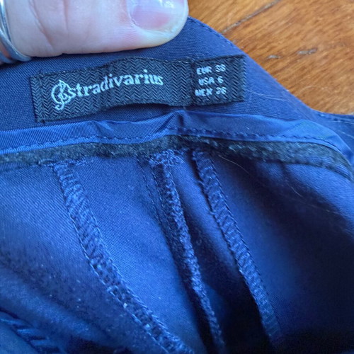 Zara office pants like new, dark blue, size M