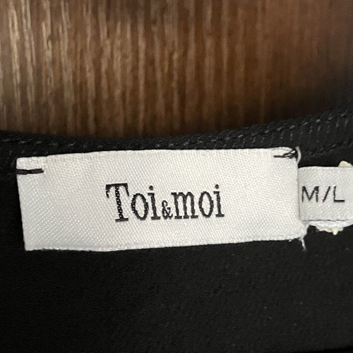 Toi & Moi black dress like new, size M/L, viscose knit fabric