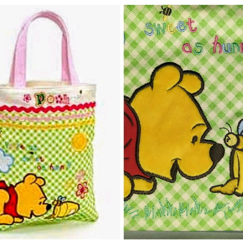Winnie the Pooh embroidered fabric kids bag Disney Store new