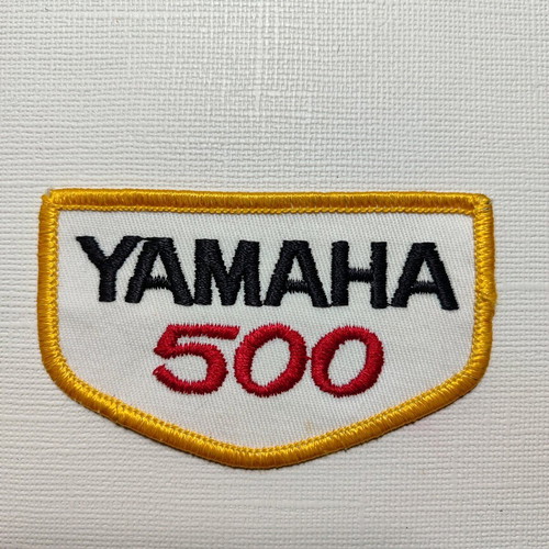 Yamaha 500 embroidered patch used, vintage retro