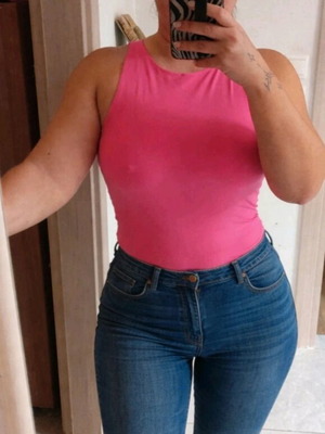 LC Waikiki crop top 96% cotton new, pink, size S