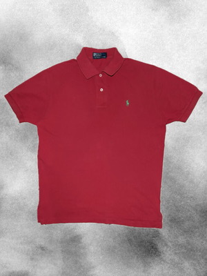 Polo Ralph Lauren red shirt with green logo, like new, size M